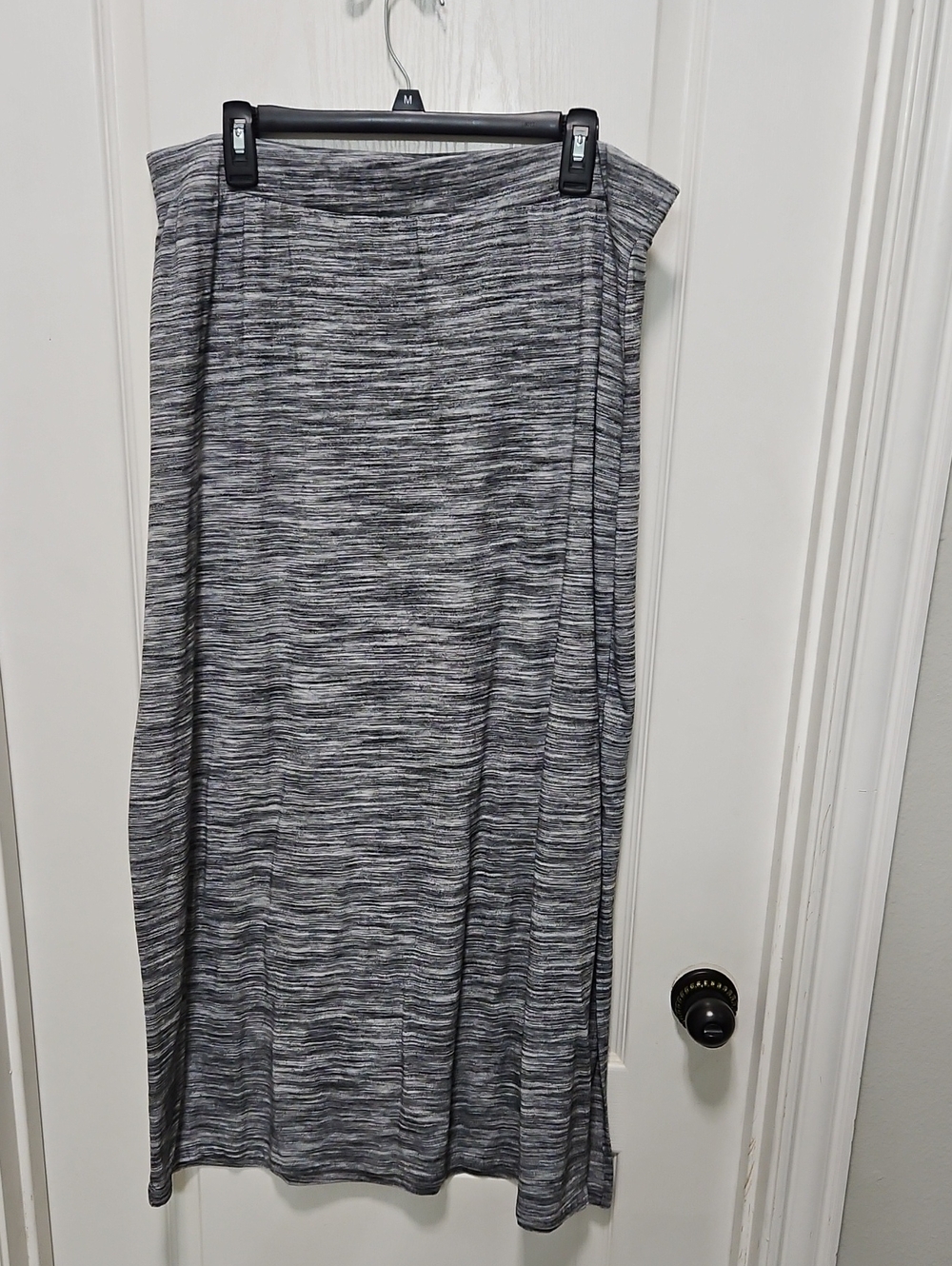 Apt. 9 Heathered Gray Knit Maxi Skirt